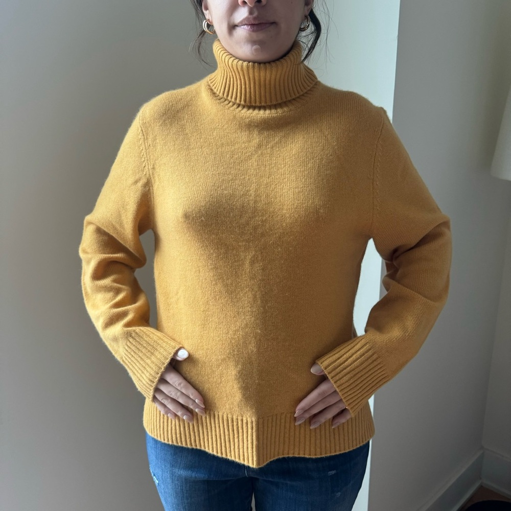 Cozy Mustard Turtleneck Sweater